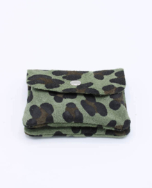 Portemonnee Lizzy | print panter | Army groen