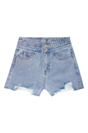 Versleten denim short