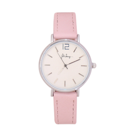 Horloge Roze/Zilver