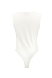 Basic bodysuit mouwloos | wit