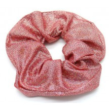 Scrunchie Glitter Donker roze