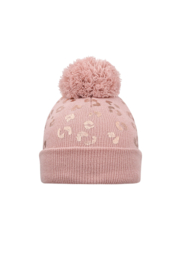 Kids - muts tijgerprint pompom | roze