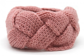 Knitted Headband Roze