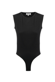 Basic bodysuit mouwloos | zwart