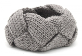 Knitted Headband Licht Grijs