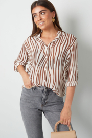 Blouse aesthetic print | bruin