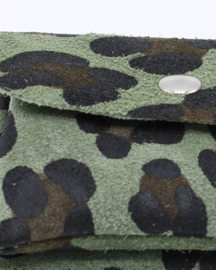 Portemonnee Lizzy | print panter | Army groen