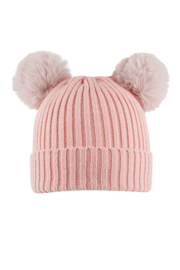 Volwassen - basic muts met bolletjes | roze