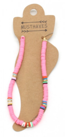 Trendy Anklet with Rubber Beads