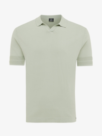 Genti no button Polo light Green, vervaardigd in de cool dry  kwaliteit.