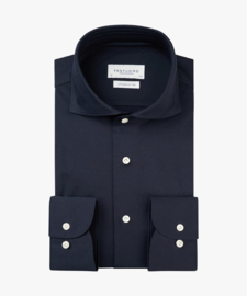 Profuomo Navy Japanese knitted overhemd
