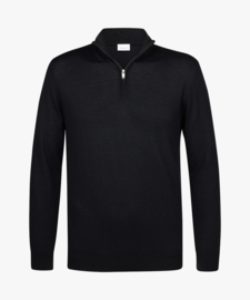 Profuomo //Zwarte merino half zip
