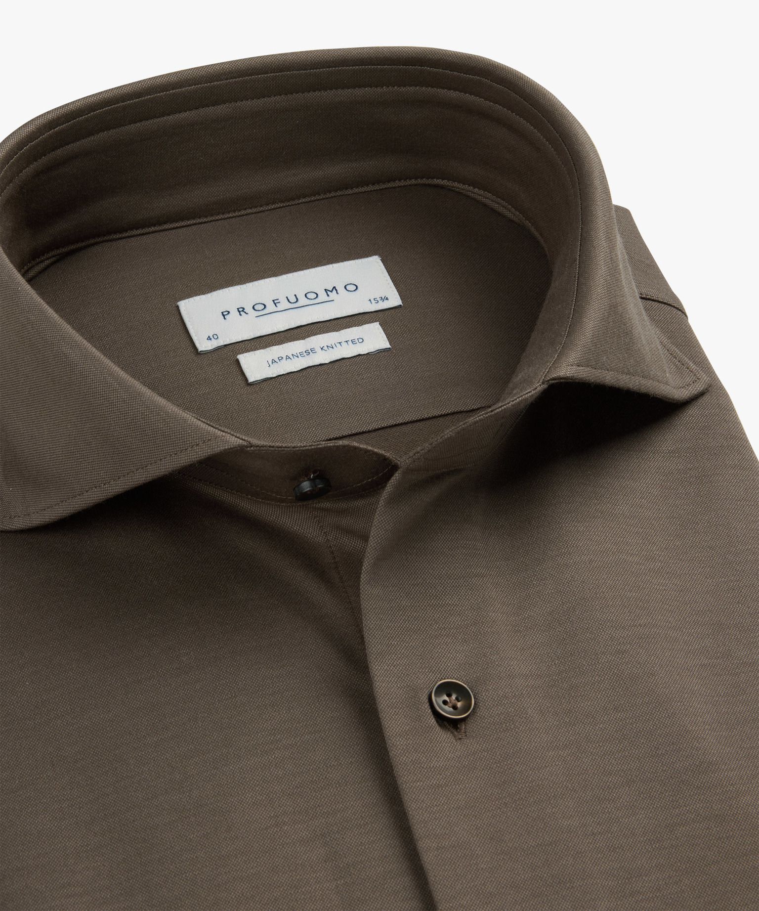 Profuomo //    BROWN JAPANESE KNITTED SHIRT