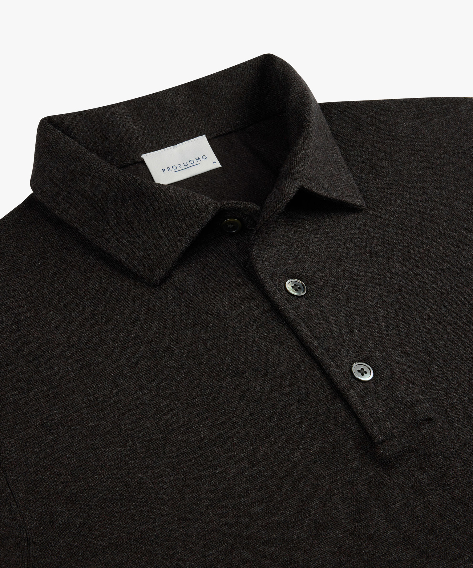 Profuomo //BROWN LUXURY BASIC ONE PIECE POLO