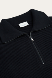Profuomo /Navy heavy wollen half zip