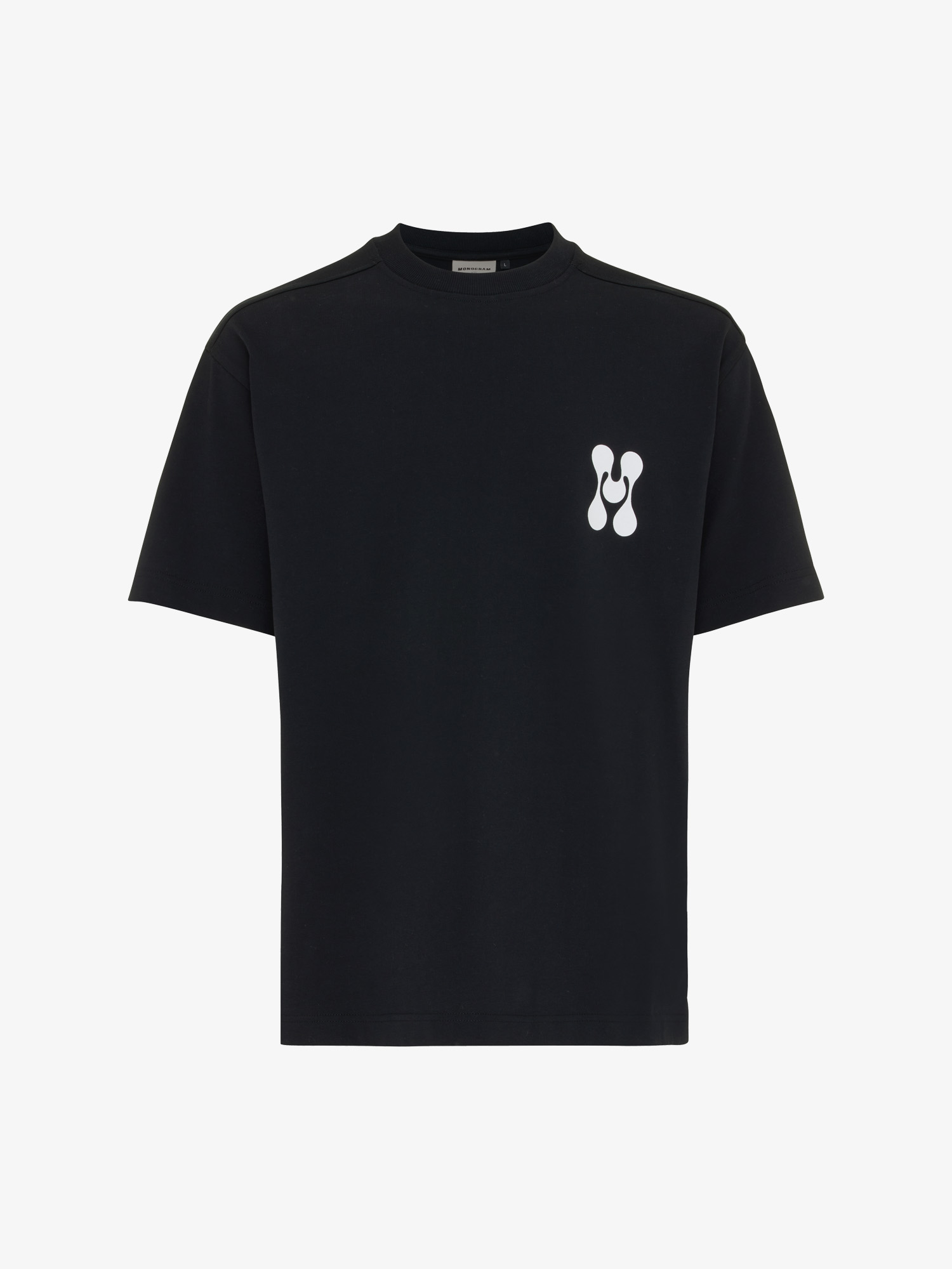 Genti // Monogram T-shirt Zwart