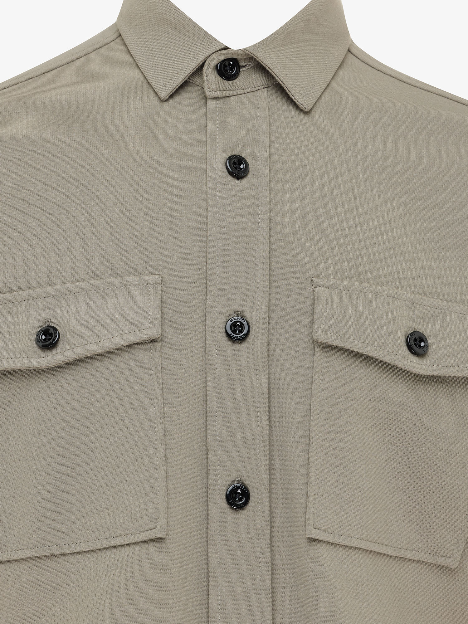 Genti //Relaxed Overshirt | Groen