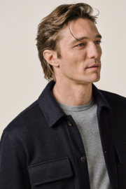 Profuomo /Navy knitted overshirt
