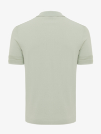 Genti no button Polo light Green, vervaardigd in de cool dry  kwaliteit.