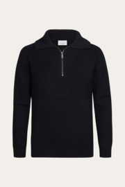 Profuomo /Navy heavy wollen half zip