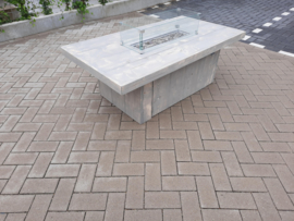 Vuurtafel Tree Grijs geschuurd