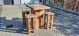 Vuurstatafel set rechthoek Small zonder rugleuning