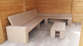 Loungebank KESA met hocker