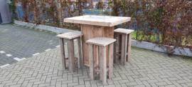 Vuurstatafel set rechthoek Small zonder rugleuning