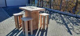 Vuurstatafel set rechthoek Small zonder rugleuning