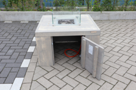 Vuurtafel Eagle Grijs geschuurd