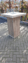 Vuurstatafel 80x80cm Gebruikt steigerhout