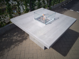 Vuurtafel Tree Dining Vierkant