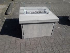 Vuurtafel Block Grey wash