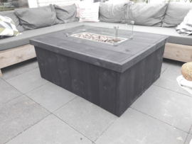 Vuurtafel Block Black wash