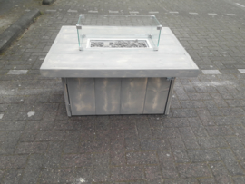 Vuurtafel Tree Grijs geschuurd