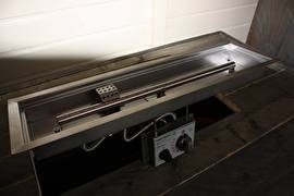 Inbouwhaard 65x19 met glasombouw