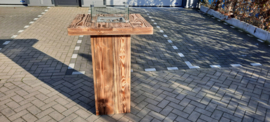 Vuur statafel Vierkant Douglas BurnD hout