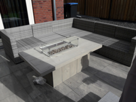 Vuurtafel Tree Grey wash