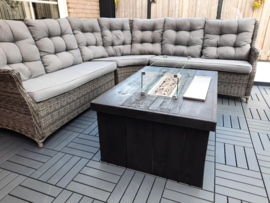 Vuurtafel Block Black wash