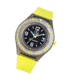 Q&Q 651027 Smile Solar tiener horloge 43 mm 200 meter groen/ zwart