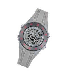 Tekday 653963 digitaal tiener horloge 35 mm 100 meter grijs/ roze