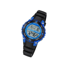 Calypso K5684/5 digitaal tiener horloge 37 mm 100 meter zwart/ blauw