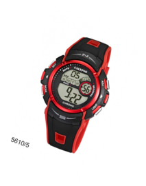 Calypso K5610/5 digitaal tiener horloge 45 mm 100 meter zwart/ rood