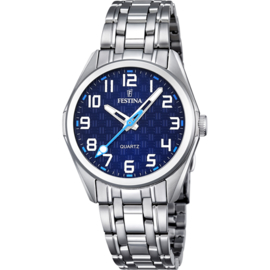 Festina F16903/2 tiener horloge 31 mm 50 meter blauw