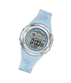 Tekday 653961 digitaal tiener horloge 36 mm 100 meter blauw/ grijs