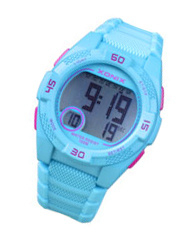 Xonix KQ-003 digitaal tiener horloge 40 mm 100 meter blauw/ roze