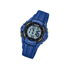 Calypso K5740/4 digitaal tiener horloge 38 mm 100 meter blauw/ zwart