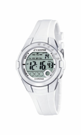 Calypso K5571/1 digitaal tiener horloge 38 mm 100 meter wit/ grijs