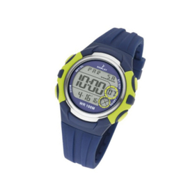 Nowley 8-6224-0-2 digitaal tiener horloge 43 mm 100 meter blauw/ groen
