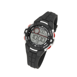 Nowley 8-6285-0-1 digitaal tiener horloge 39 mm 100 meter zwart/ rood